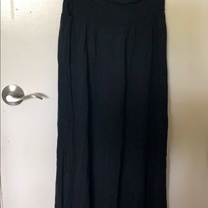 Wide leg black pants